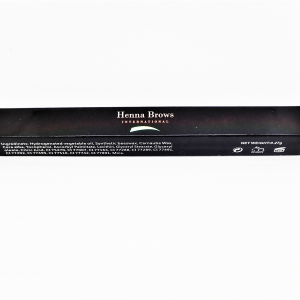 Black Henna Brows precision Pencil Box with Henna Brows International Logo