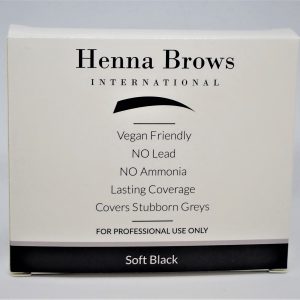 Henna Soft Black Powder contains a 10g box of Henna Brow Powder