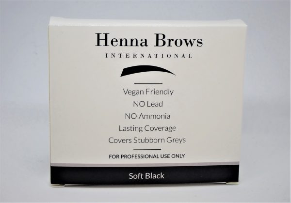 Henna Soft Black Powder contains a 10g box of Henna Brow Powder