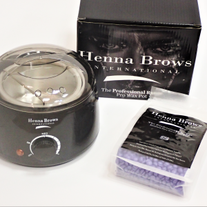 Henna Brows Professional Wax Pot with 300g of premium shea butter hot wax